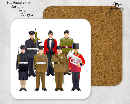 Royal Engineer Cypher - Uniform Coaster Set