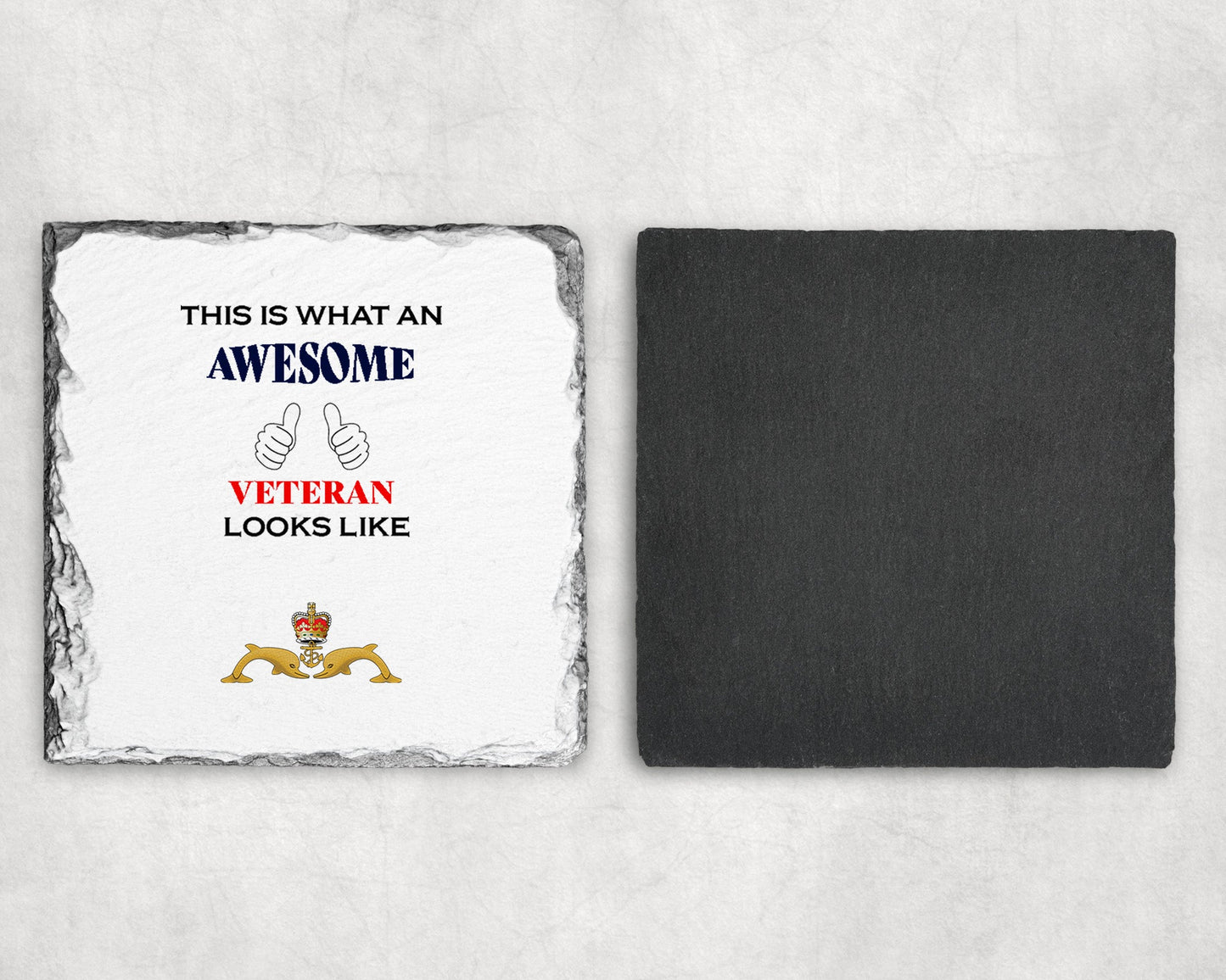 Submariner - Veteran - Slate Coaster