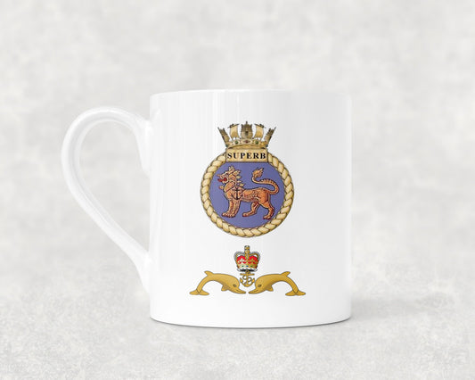 HMS Superb - Bone China Mug