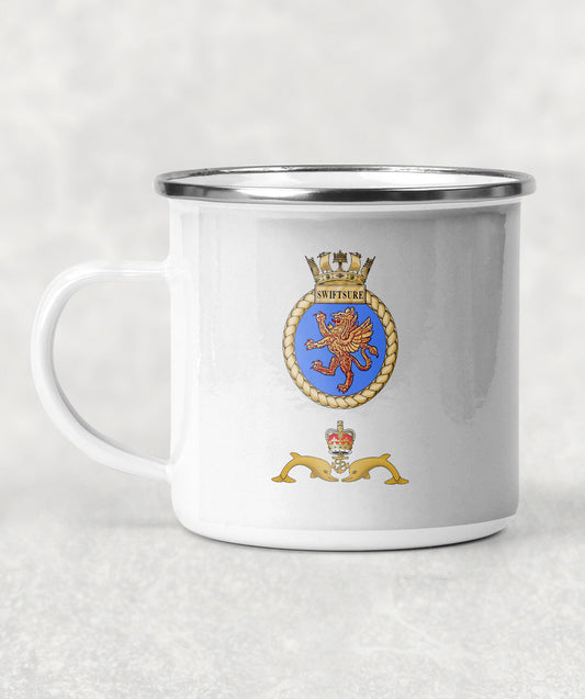 HMS Swiftsure - Enamel Mug