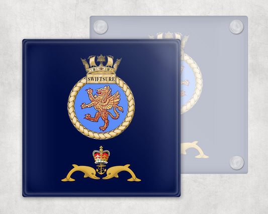 HMS Swiftsure - Glass Coaster