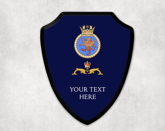 HMS Swiftsure - Royal Navy Printed Wall Shield