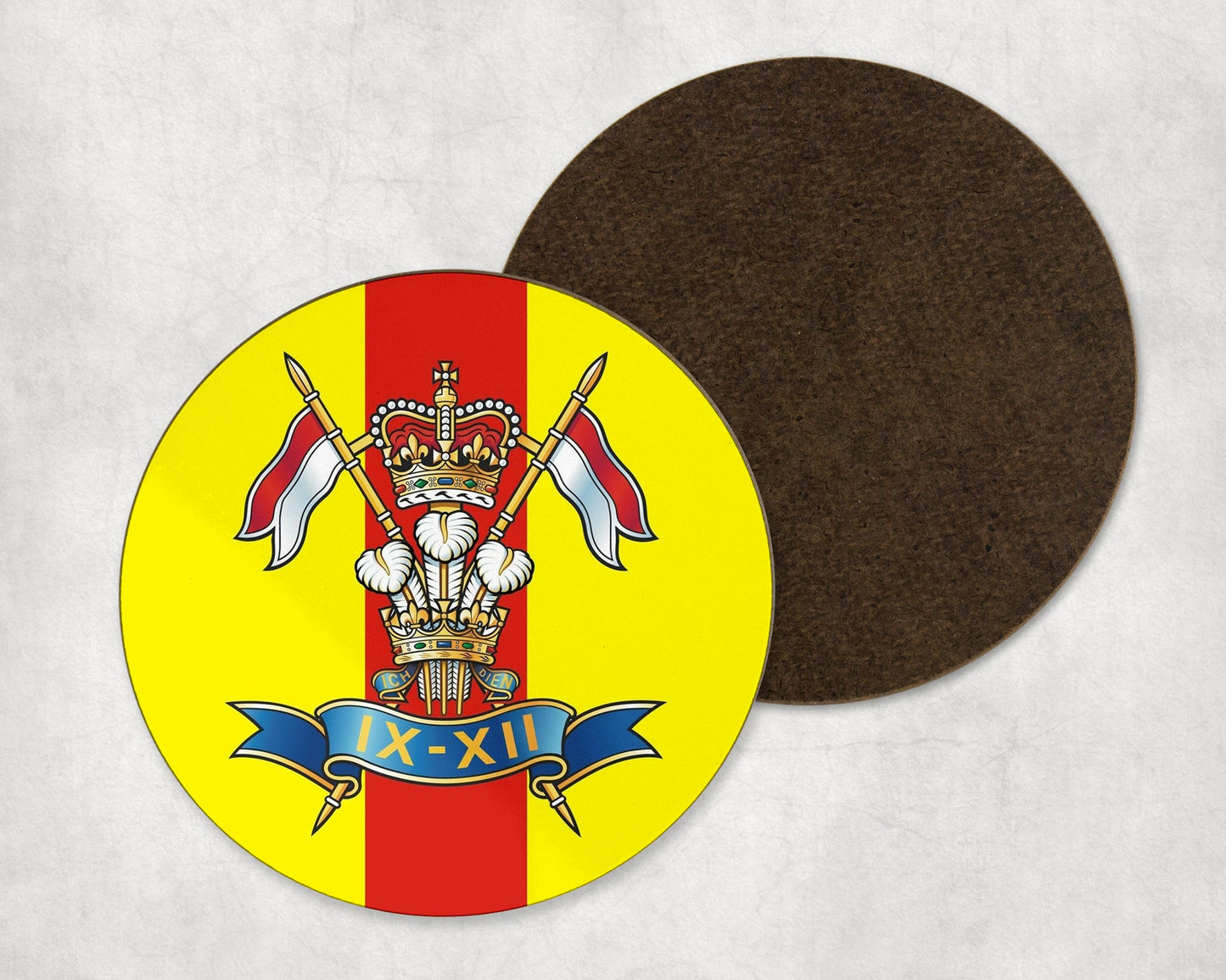 9th/12th Royal Lancers -  Round Coaster Set