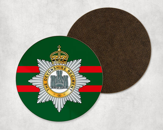 Devonshire Regiment -  Round Coaster Set