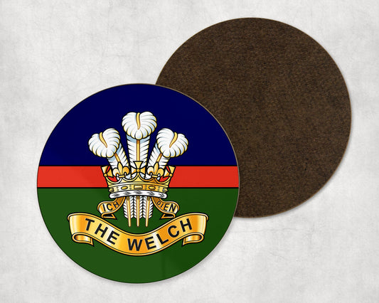 Welch Regiment -  Round Coaster Set