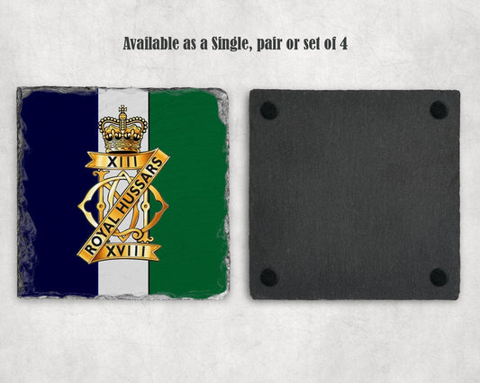 13th/18th Royal Hussars - Slate Coaster