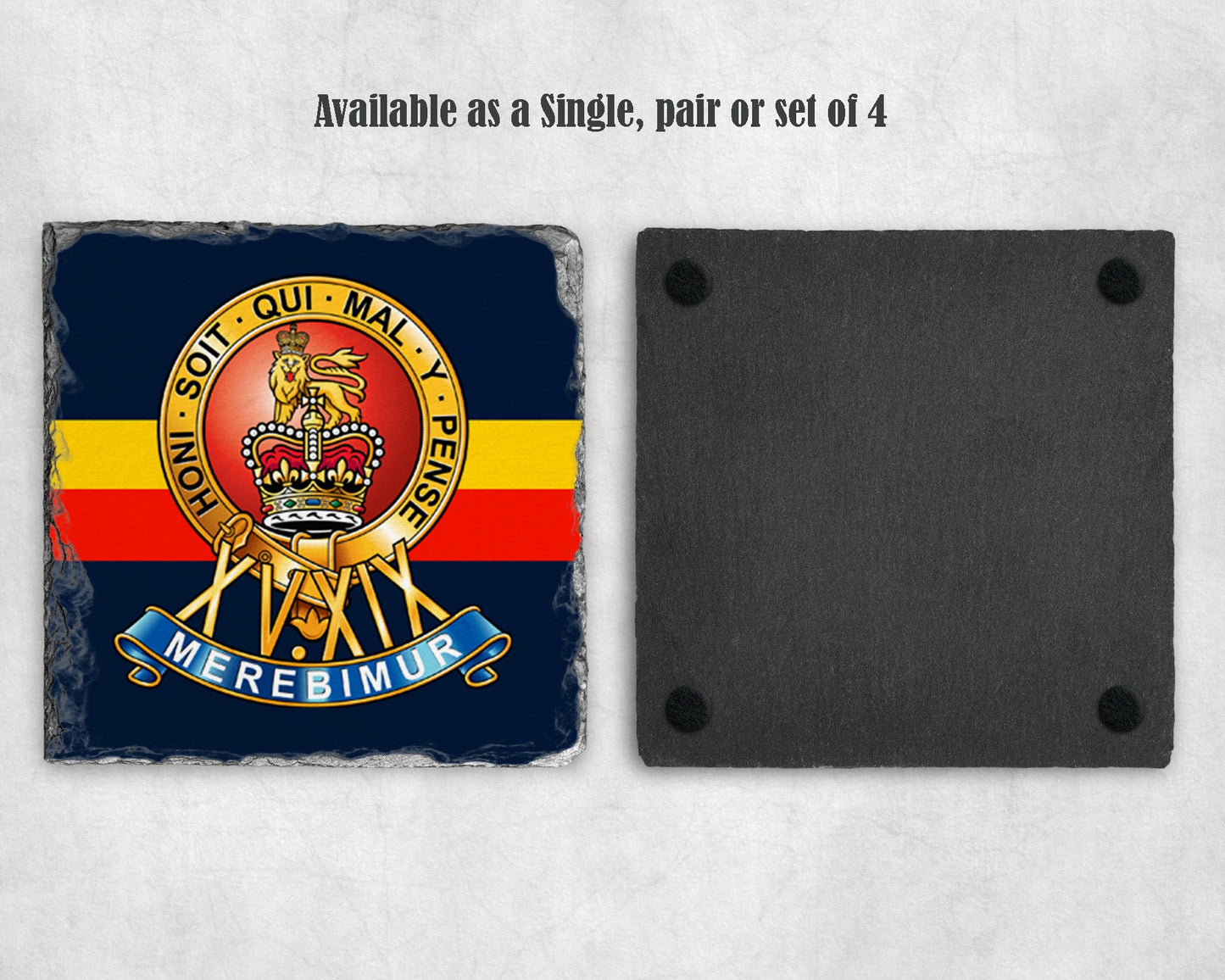 15th/19th The King's Royal Hussars - Slate Coaster
