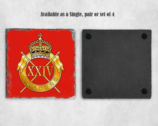 24th Lancers - Slate Coaster