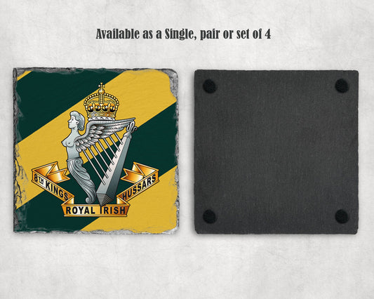 8th Kings Royal Irish HussarsÊ - Slate Coaster