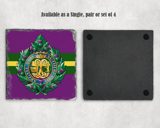 Argyll and Sutherland Highlanders - Slate Coaster