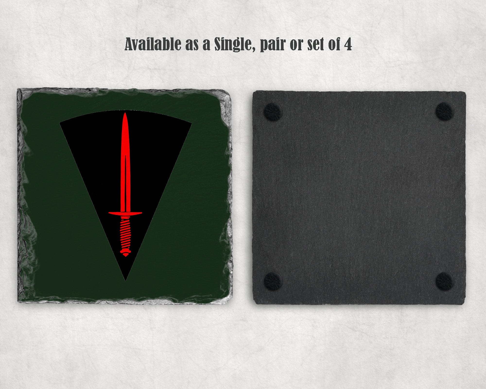 All Arms Commando - Slate Coaster – The Crafty Black Dog