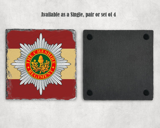 Cheshire Regiment - Slate Coaster
