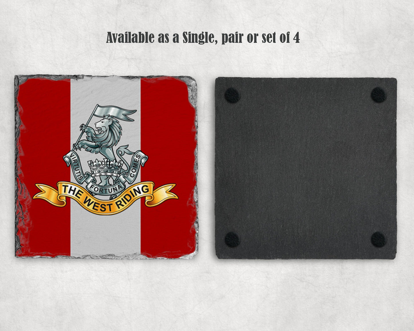 Duke of Wellington Regiment - Slate Coaster
