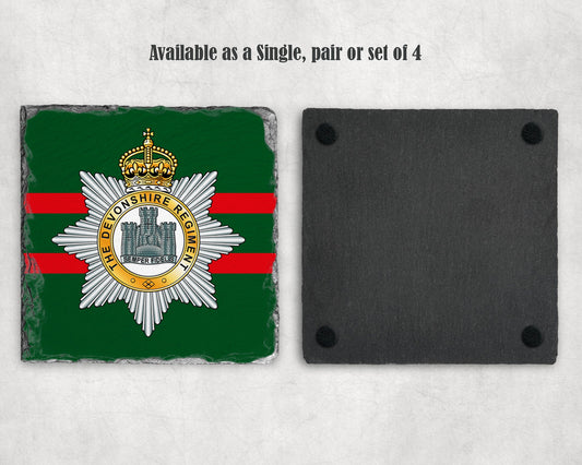 Devonshire & Dorset RegimentÊ - Slate Coaster