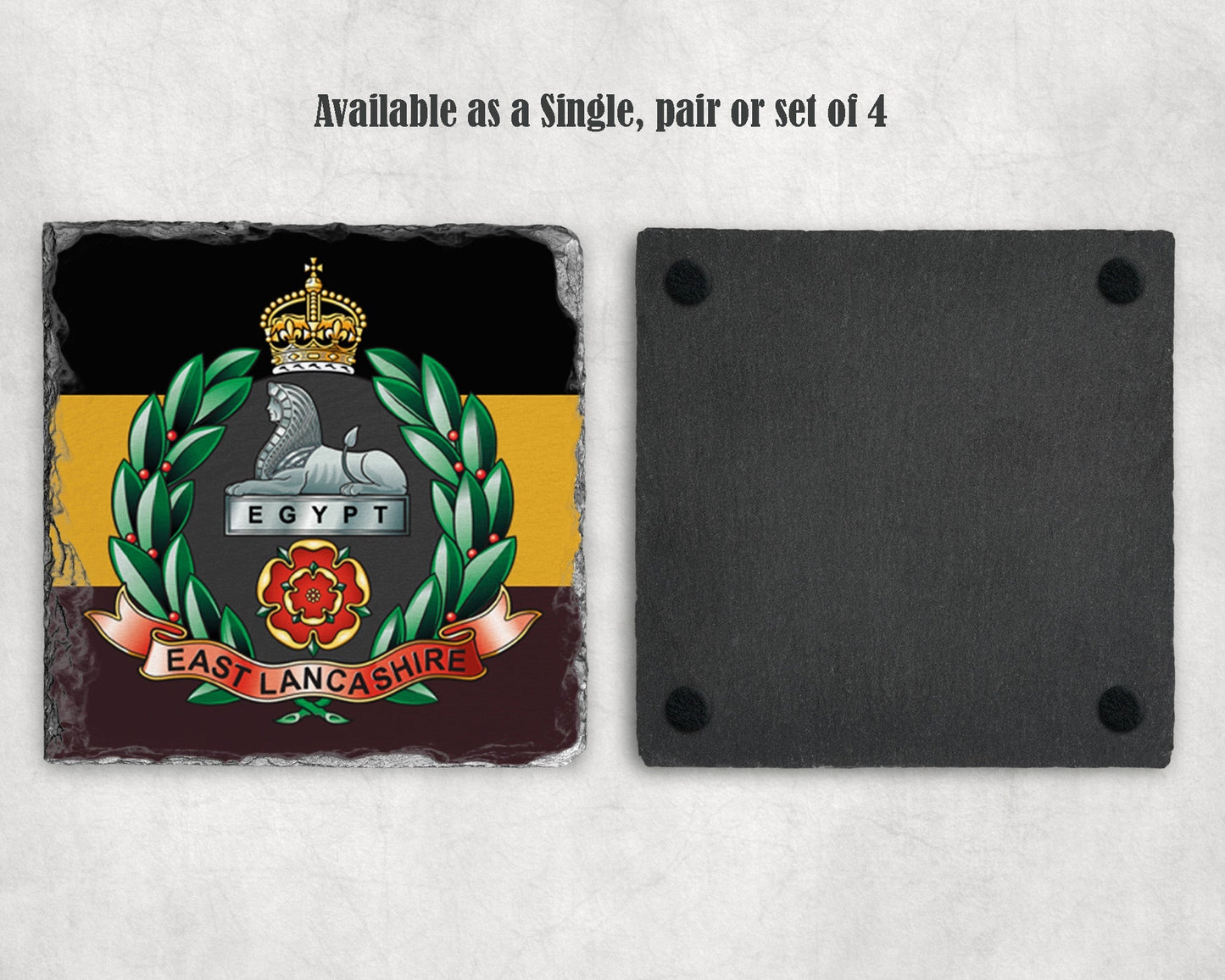 East Lancashire Regiment - Slate Coaster