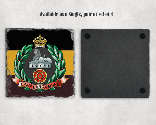 East Lancashire Regiment - Slate Coaster