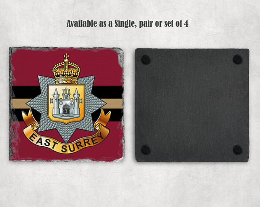 East Surrey RegimentÊ - Slate Coaster