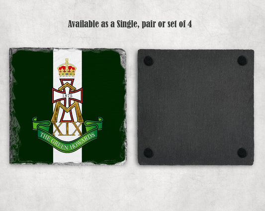 Green Howards - Slate Coaster