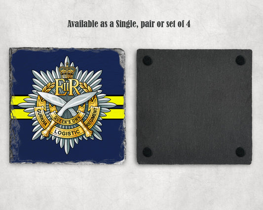 The Queen's Own Gurkha Logistic Regiment  - Slate Coaster