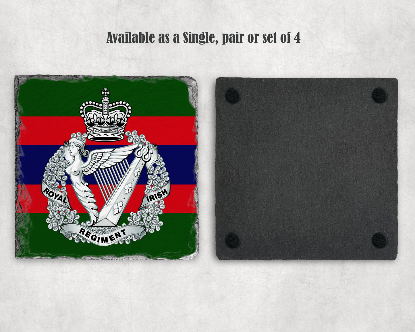 Royal Irish Regiment Crest - Slate Coaster