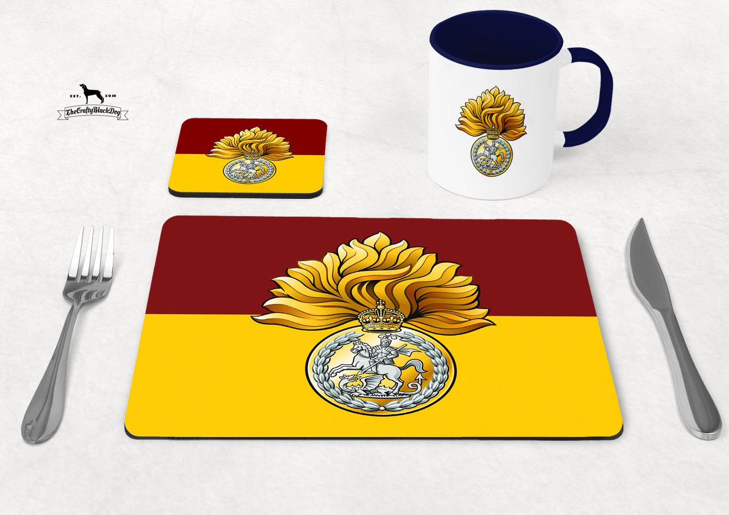 Royal Regiment of Fusiliers Crest - Table Set KC