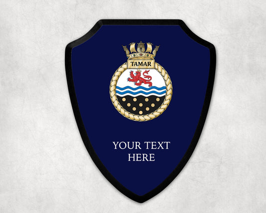 HMS Tamar  - Royal Navy Printed Wall Shield