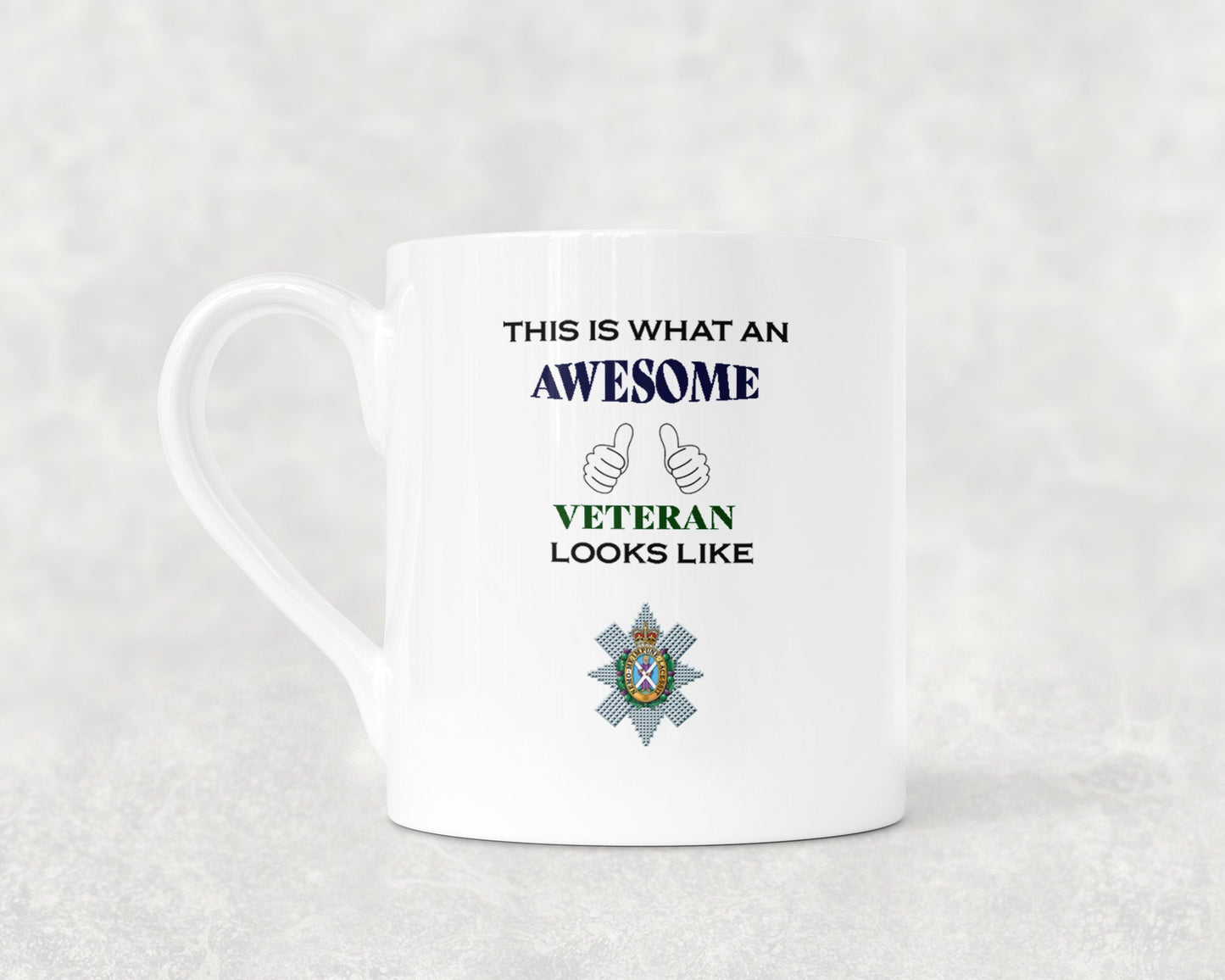 Black Watch - Veteran - Bone China Mug