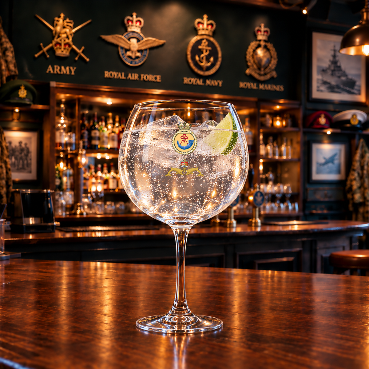 HMS Torbay - Gin Glass | The Crafty Black Dog