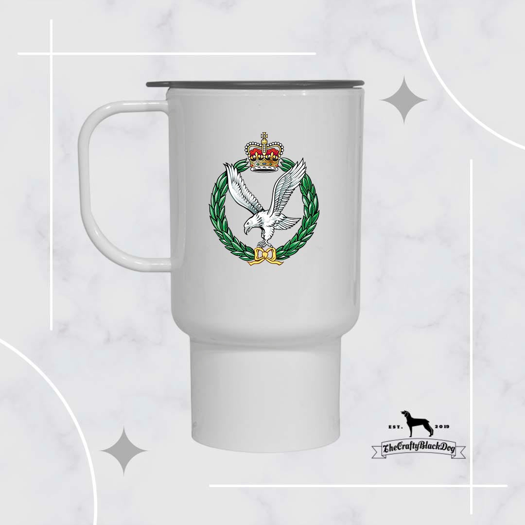 Army Air Corps Cap Badge - Travel Mug