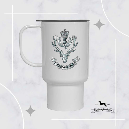 Queen's Own Highlanders (Seaforth and Camerons) - Travel Mug