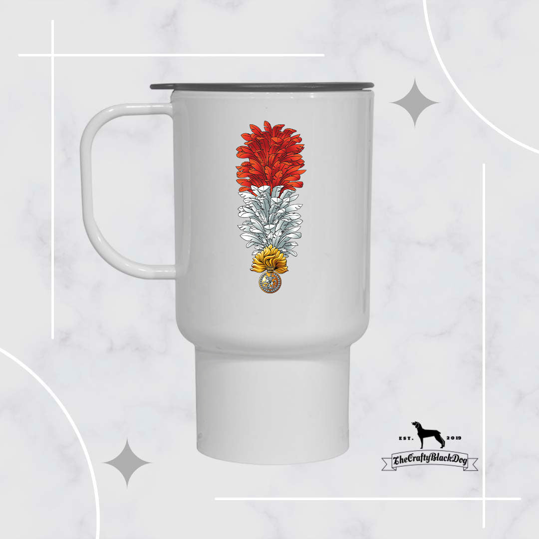 Royal Regiment of Fusiliers Hackle - TRAVEL MUG