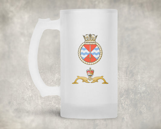 HMS Trenchant - Frosted Stein/Tankard/Beer Mug - Frosted Stein/Tankard/Beer Mug