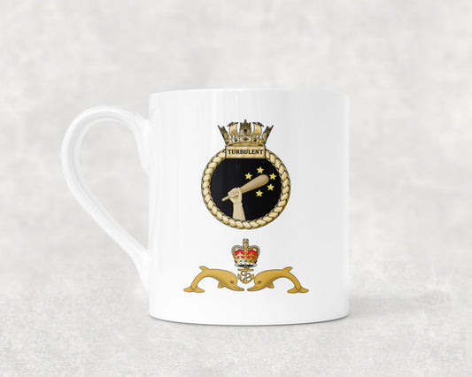 HMS Turbulent - Bone China Mug