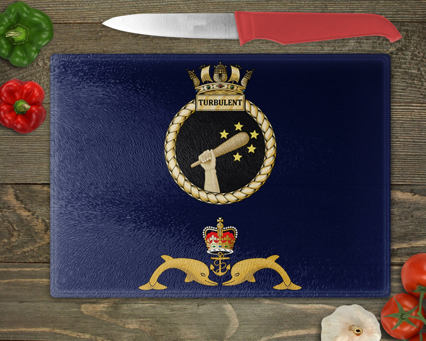 HMS Turbulent - Cutting Board