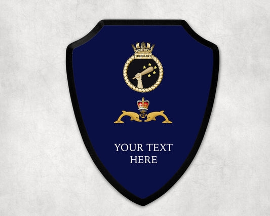 HMS Turbulent - Royal Navy Printed Wall Shield