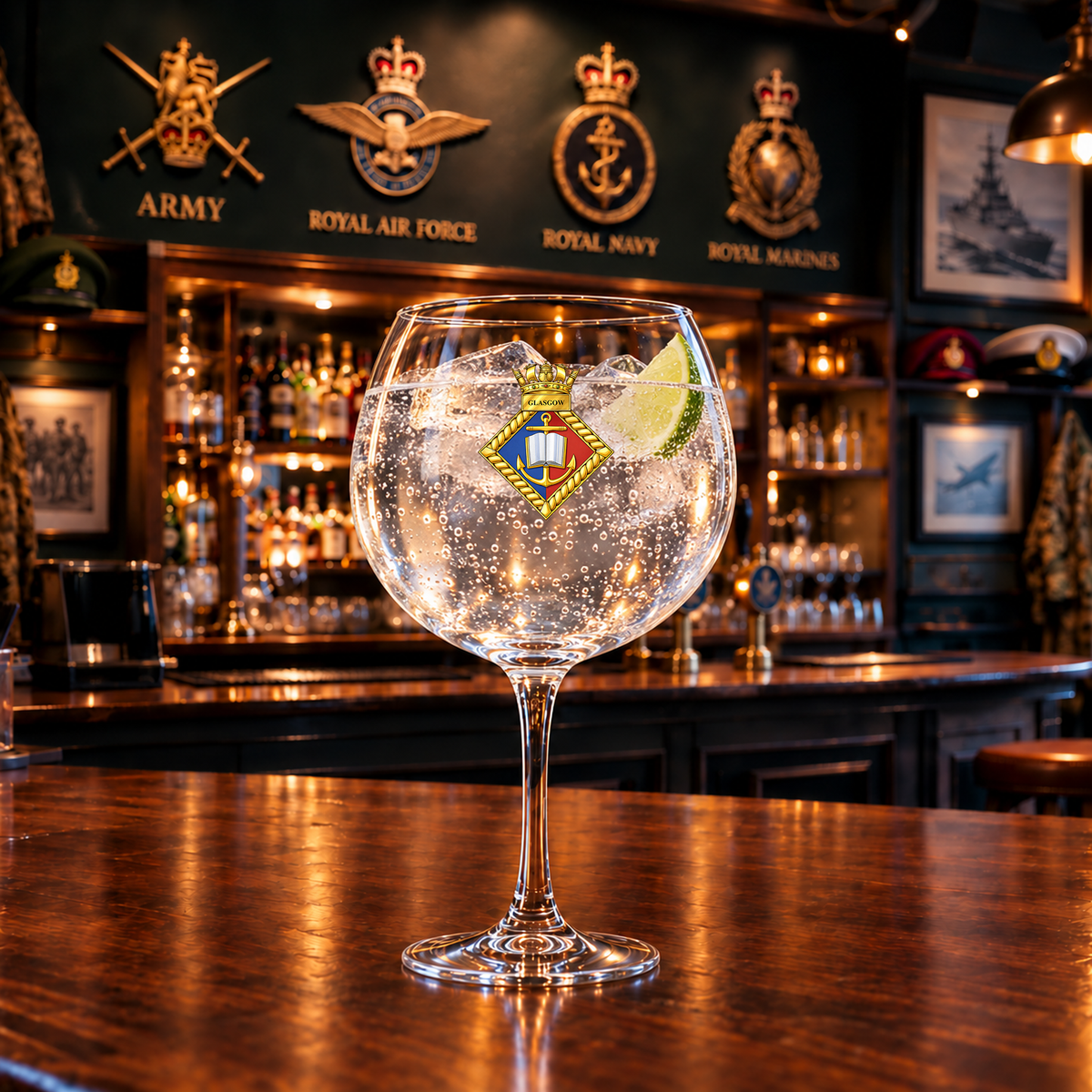 URNU Glasgow - Gin Glass | The Crafty Black Dog