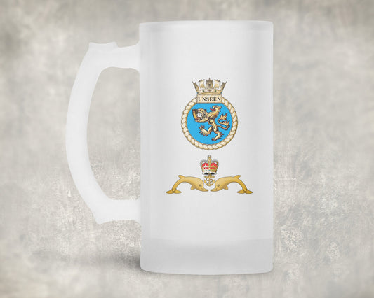 HMS Unseen  - Frosted Stein/Tankard/Beer Mug - Frosted Stein/Tankard/Beer Mug