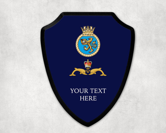 HMS Unseen  - Royal Navy Printed Wall Shield