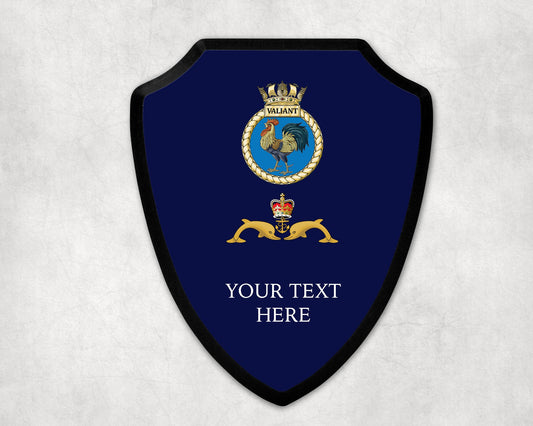 HMS Valiant - Royal Navy Printed Wall Shield