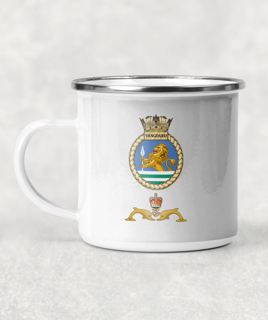 HMS Vanguard - Enamel Mug