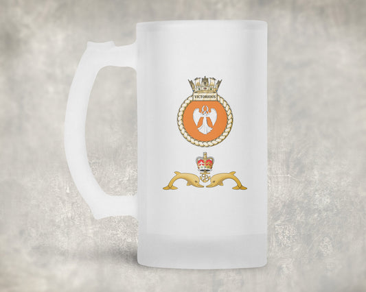 HMS Victorious - Frosted Stein/Tankard/Beer Mug - Frosted Stein/Tankard/Beer Mug