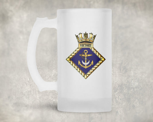 HMS Victory - Frosted Stein/Tankard/Beer Mug - Frosted Stein/Tankard/Beer Mug