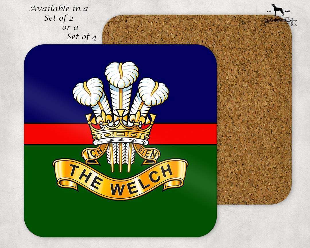 Welch Regiment - COASTER SET