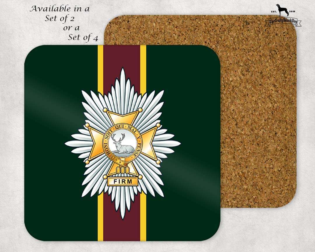 Worcestershire and Sherwood Foresters Regiment - COASTER SET