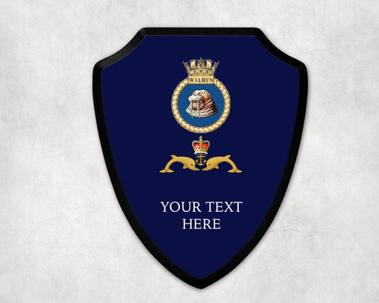 HMS Walrus  - Royal Navy Printed Wall Shield
