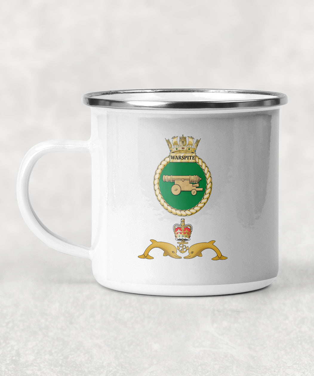 HMS Warspite - Enamel Mug