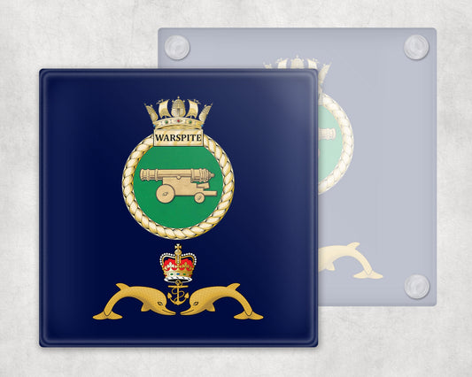 HMS Warspite - Glass Coaster