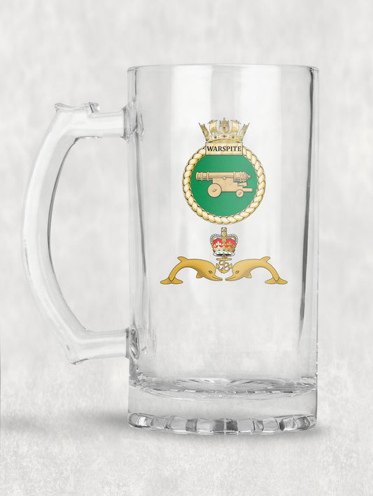 HMS Warspite - Tankard/Beer Mug/Stein