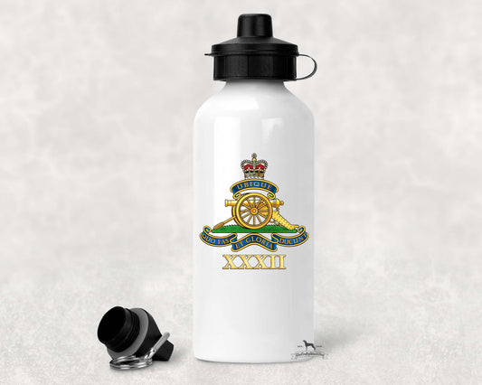 32 Regiment Royal Artillery - Aluminium Water Bottle