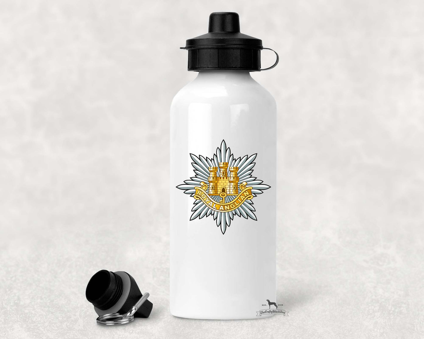 ROYAL ANGLIAN REGT - ALUMINIUM WATER BOTTLE